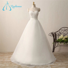 A-Line Bandage Spitze Appliques Organza Brautkleid Brautkleid